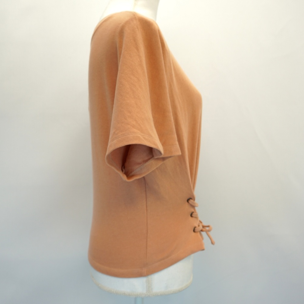 MINKPINK Corset Tie Short Sleeve Dolman Tee Top S - Picture 4 of 8